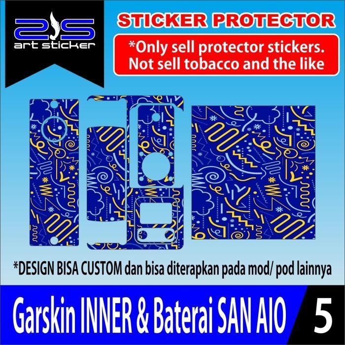 

*PromoTerjangkau* Inner Baterai San Aio Black Se Garskin Wrap Stiker Premium / X Casing Case COD