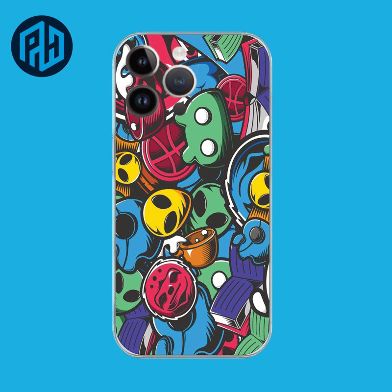 

*PromoTerjangkau* Ph Costum Abstrak Art Anti Jamur Garskin Wrap Stiker Premium / X Casing Case COD