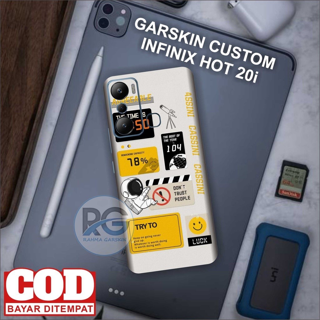 

*PromoTerjangkau* Infinix Hot 20i Garskin Wrap Stiker Premium / X Casing Case COD