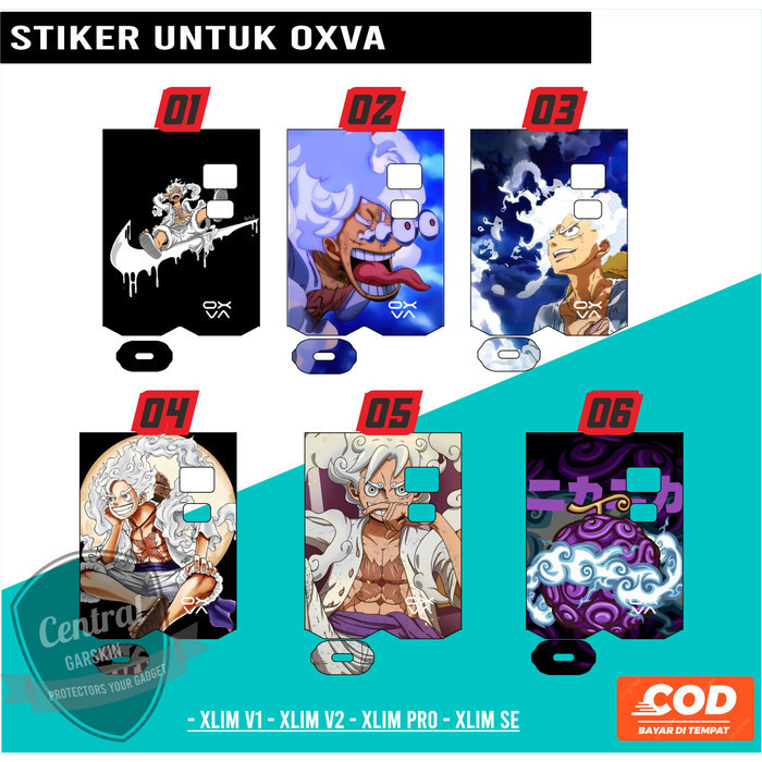 *PromoTerjangkau* Oxva Xlim 1 2 Se Pro Sq Luffy 01 Garskin Wrap Stiker Premium / X Casing Case COD