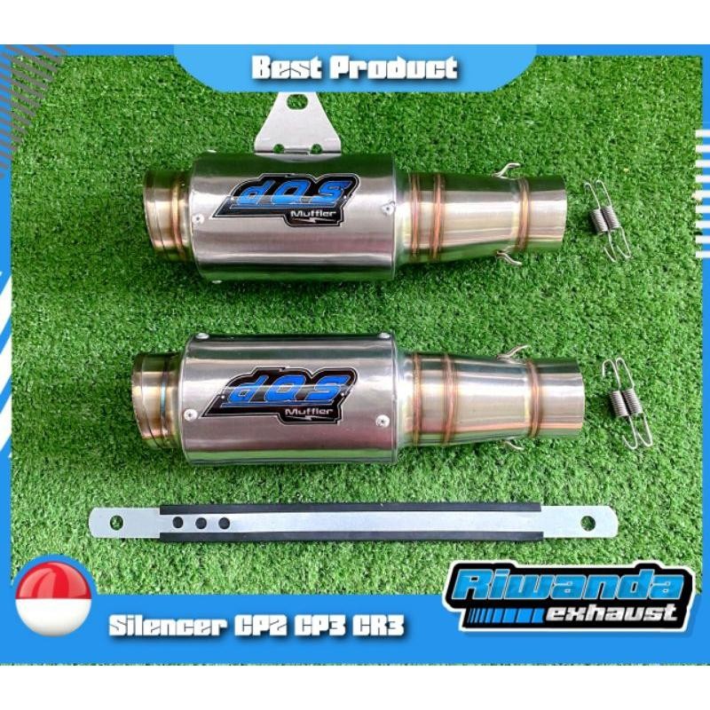 Knalpot Dos Type Cp2 Mp2 Cr3 Universal Inlet 50Mm (Silencer Only)  Slincer Dos Pnp Beat Mio Vario Sc