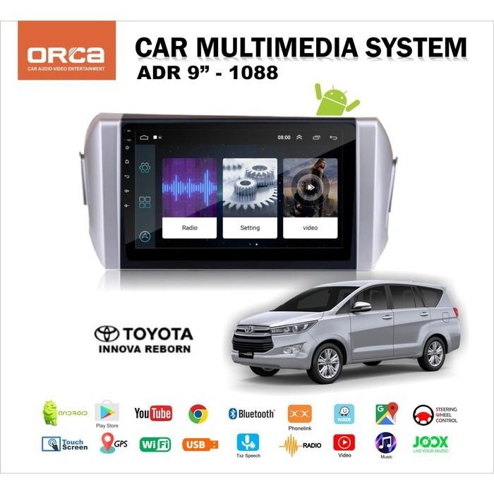 Head Unit Tv Android Oem 9" Inch + Frame Toyota Innova Reborn Orca