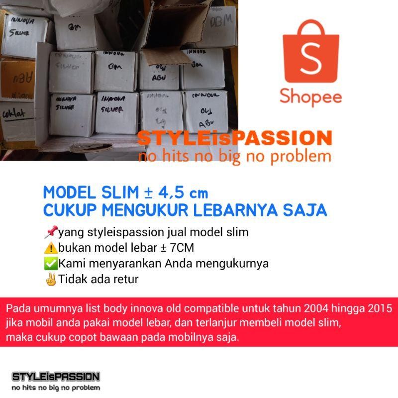 List Body Innova 2004-2009 List Pintu Samping Innova 2005-2015 Pp Lentur Like Ori