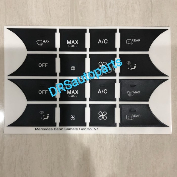 Sticker stiker tombol AC mercy W204 w212
