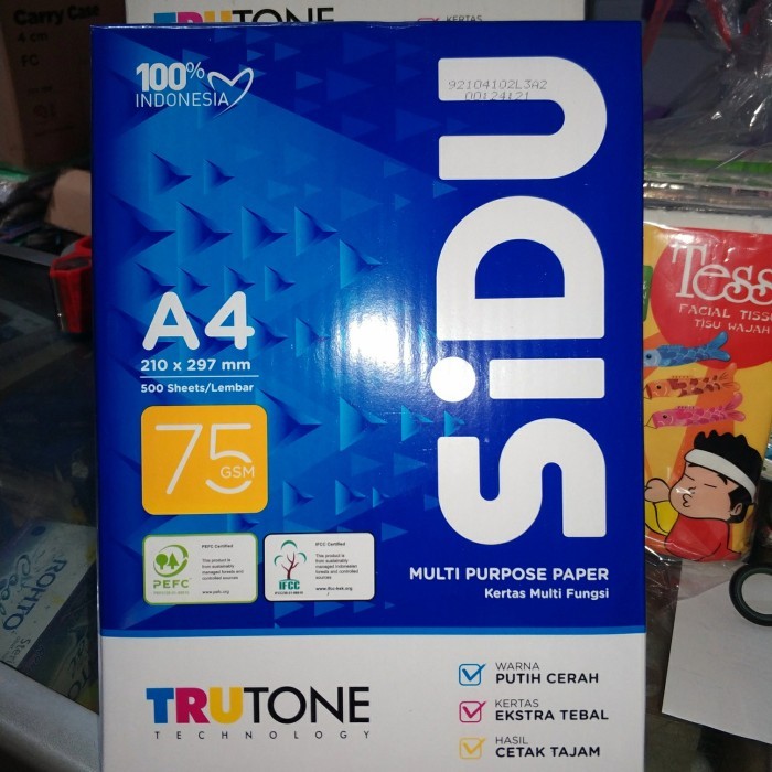 

A4 75 GRAM SINAR DUNIA ( SIDU )