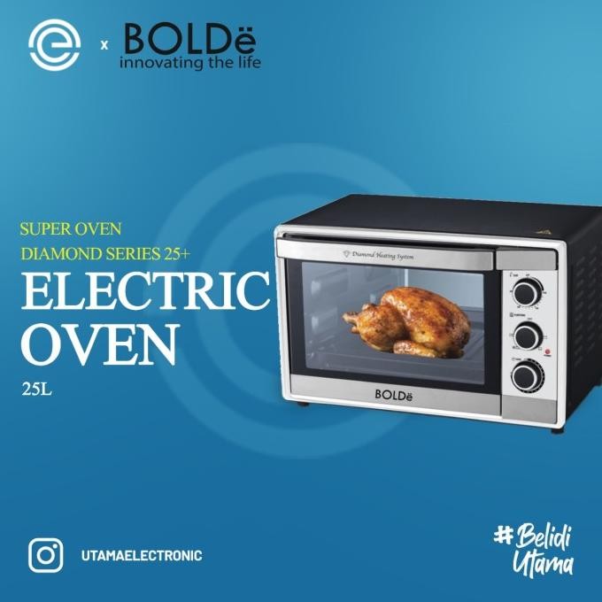 BOLDe Oven Listrik 25 Liter - SUPER OVEN DIAMOND