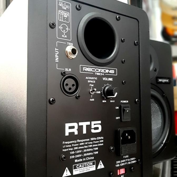 Promo Speaker Monitor Flat Recording Tech Rt5