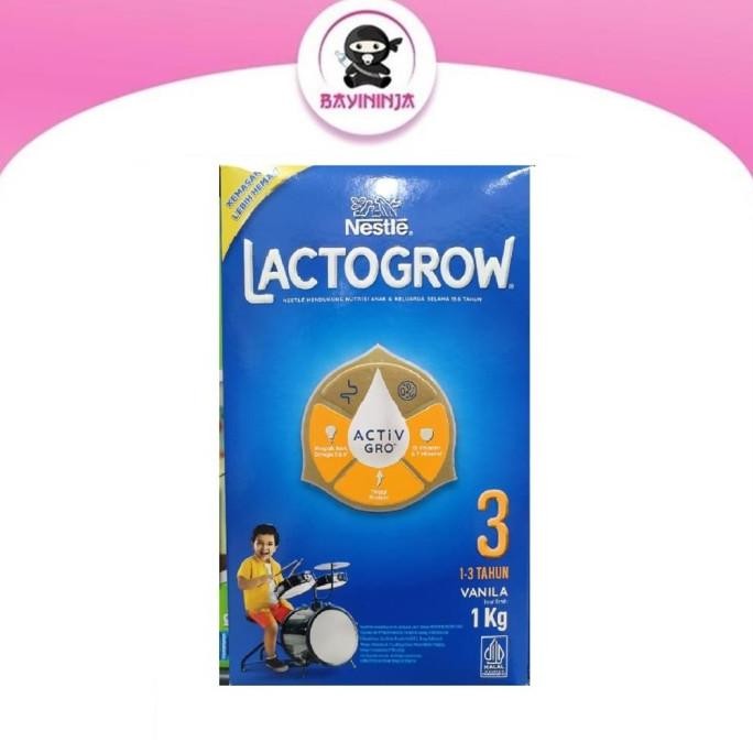 LACTOGROW 3 Vanila Susu Box 1000 g 1 kg VIP