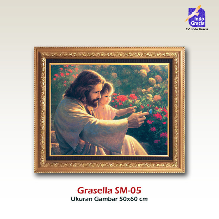 Lukisan Yesus Mengendong Anak Kecil; Grasella SMX-05
