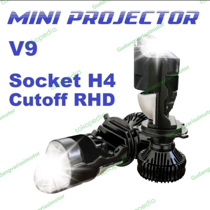 lampu led vinyx h4 v9 mini projie super terang