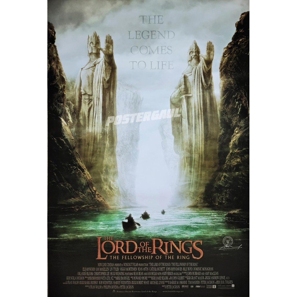 Poster Film THE LORD OF THE RINGS : part 1 - original Indonesian 1sh.