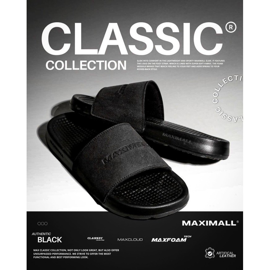 Sandal Slide Maximall Classic Black Series