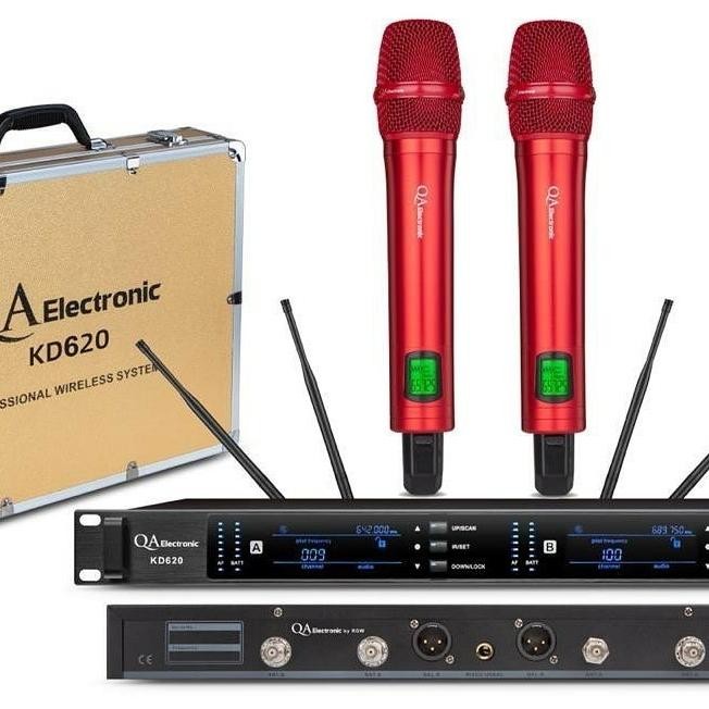 MIC WIRELESS QA ELECTRONIC KD620 UHF ORIGINAL MULTI CHANNEL KD 620