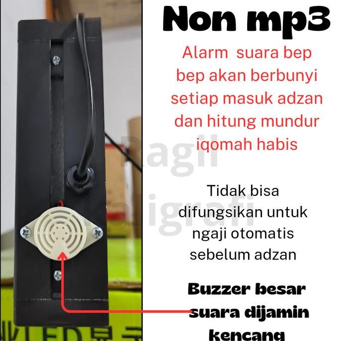 Jadwal sholat digital runing teks jam sholat masjid ds 3231sn Terlaris