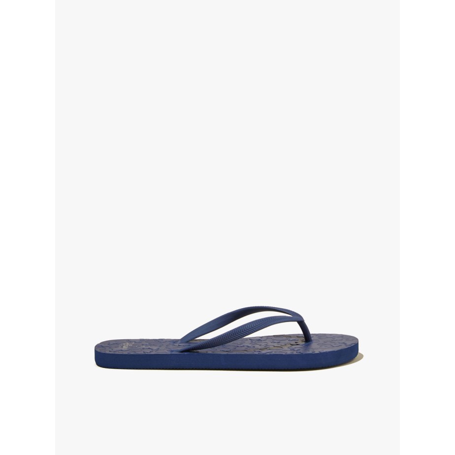 Rubi - Sandal - The Rubi Flip Flop - Mickey Face Vintage Navy Embossed