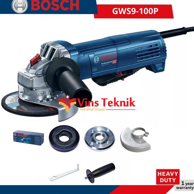 Mesin gerinda tangan 4inch angle grinder GWS9-100P BOSCH GWS 9-100 P