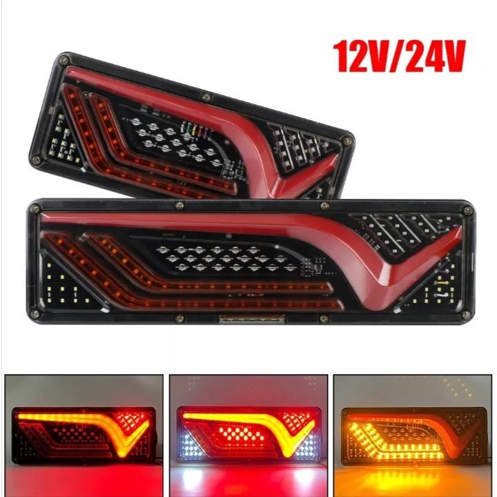 Lampu Stoplam Variasi Led Stop Lamp Rem Sein Kabut Mobil Truk Truck Lori Canter Kontainer Wings Box 