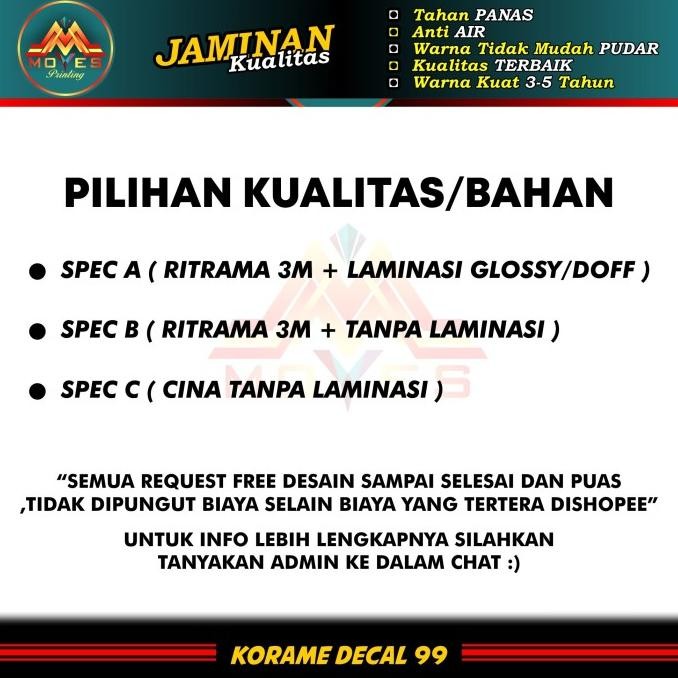 Decal Sticker Motor Yamaha R25 - Motif Petronas Yamaha R25