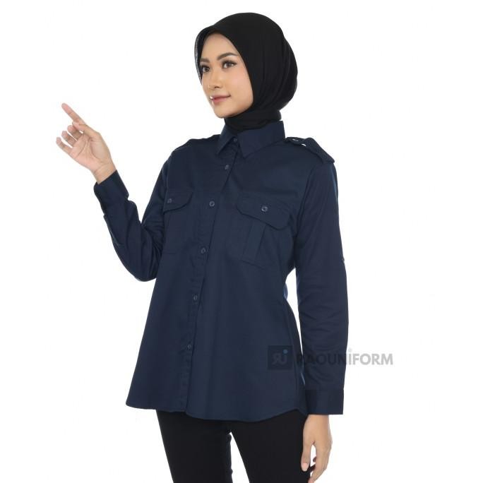 Kemeja PDL Wanita/Baju Seragam Kerja/Seragam Kerja Lapangan Panjang Terlaris