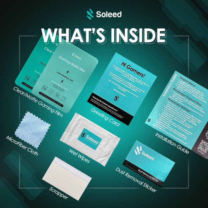 

SALE TERLARIS SOLEED - IQOO 13 GAMING HYDROGEL CLEAR MATTE KACA ANTI GORES SCREEN PROTECTOR TEMPERED