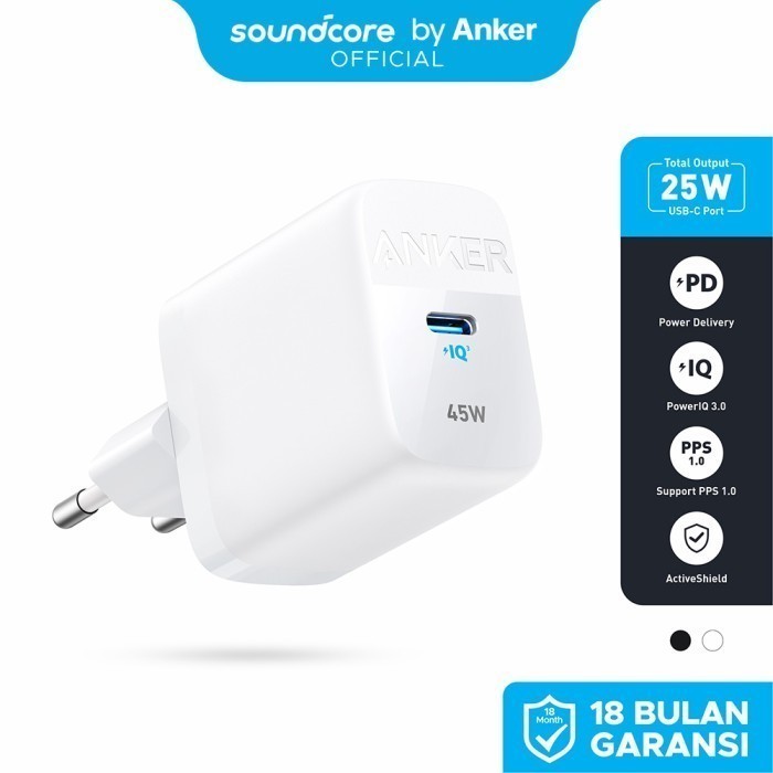 

SALE TERLARIS ANKER 313 SUPER FAST CHARGING 45W WALL CHARGER ADAPTOR - A2643 READYY