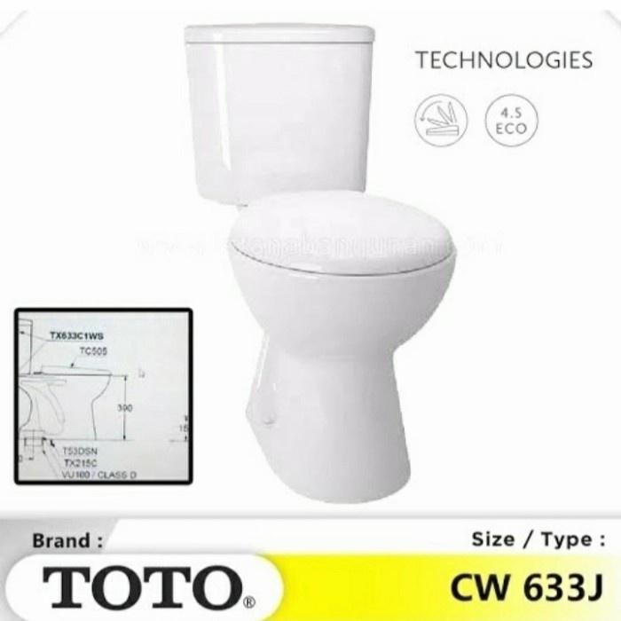 Closet Toto Cw633Jw Original/Kloset Duduk Toto