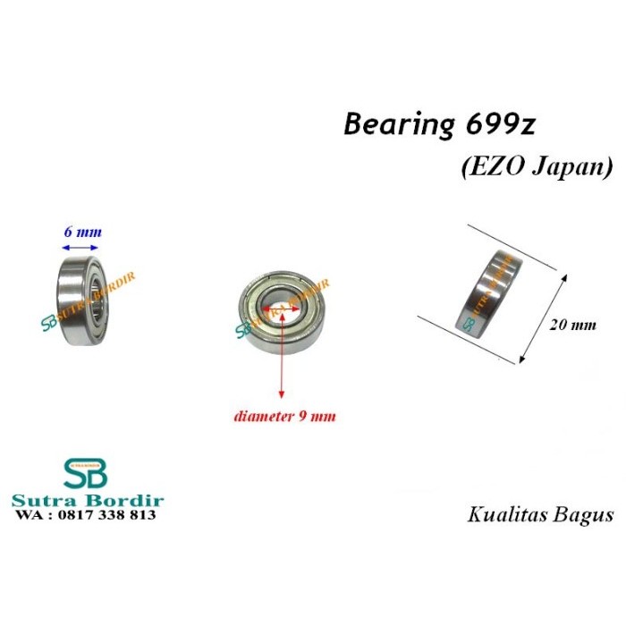 BEARING 699Z EZO JEPANG BEARING BAGUS 699Z JAPAN EZO BALL BEARING 699Z