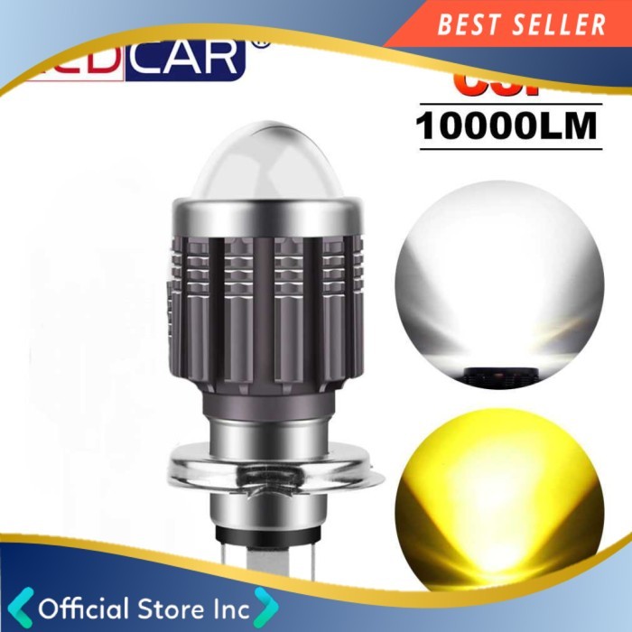 LAMPU DEPAN MOTOR LED HEADLAMP MOTOR TRAIL KLX CRF 2 IN 1 PUTIH KUNING