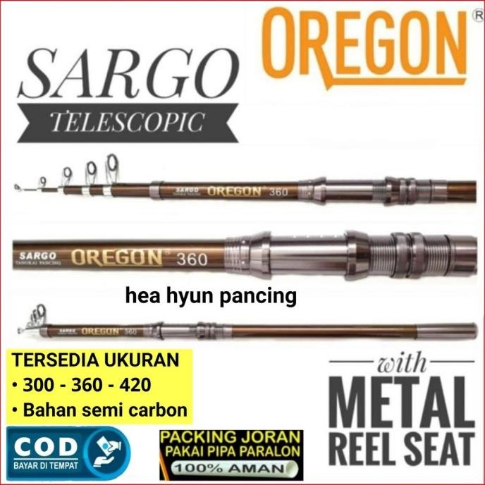Peralatan pancing joran OREGON SARGO 300 cm - 360 cm - 420 cm 3