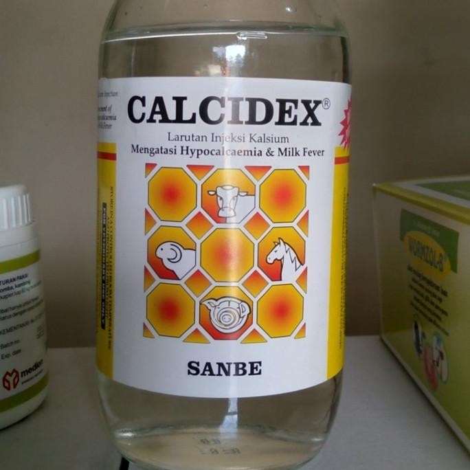 Kalsium Hewan Sapi ,Kambing dll (Calcidex 500 ML)
