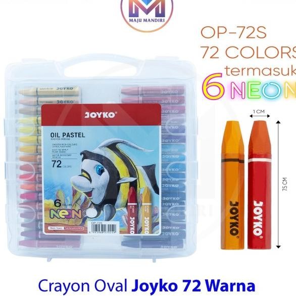 

Crayon Joyo Ii 72 Warna Rayon Op72 Neon Colour