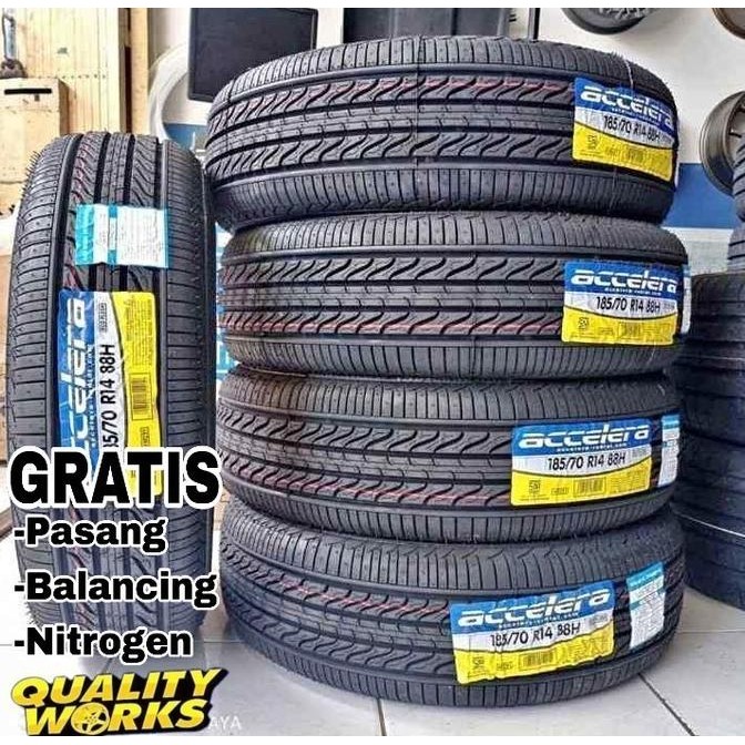 BAN MOBIL MURAH SURABAYA 185/70 R14 ACCELERA ECO PLUSH 185 70 R14
