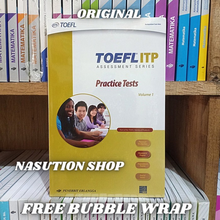 HOT SALE ORIGINAL ERLANGGA BUKU TOEFL ITP ASSESSMENT SERIES PRACTICE TESTS + CD
