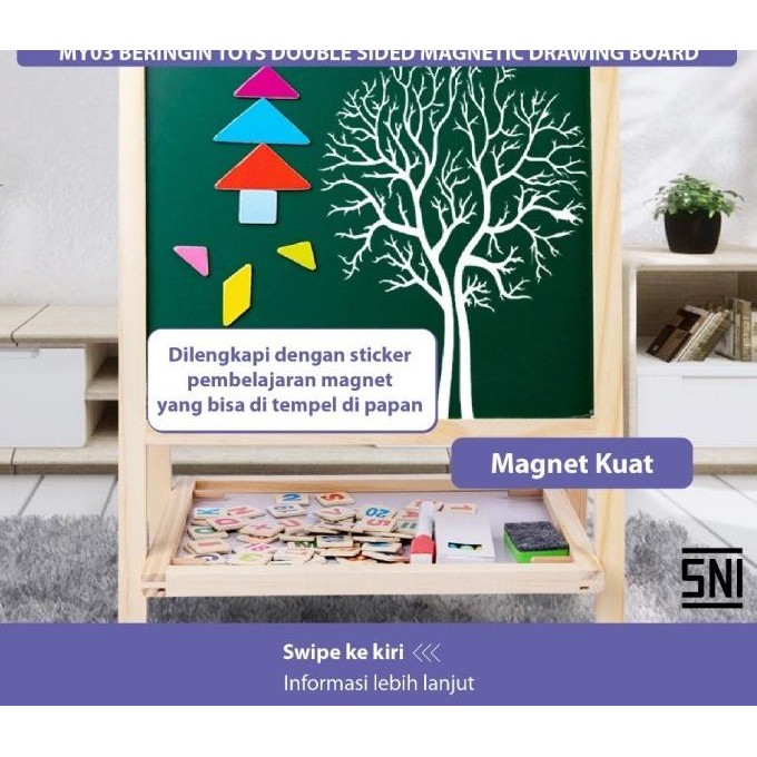 

Sale Papan Tulis Dan Belajar Menggambar Whiteboard Magnet | Double Sided Magnetic Drawing Board | Mainan Edukasi Anak