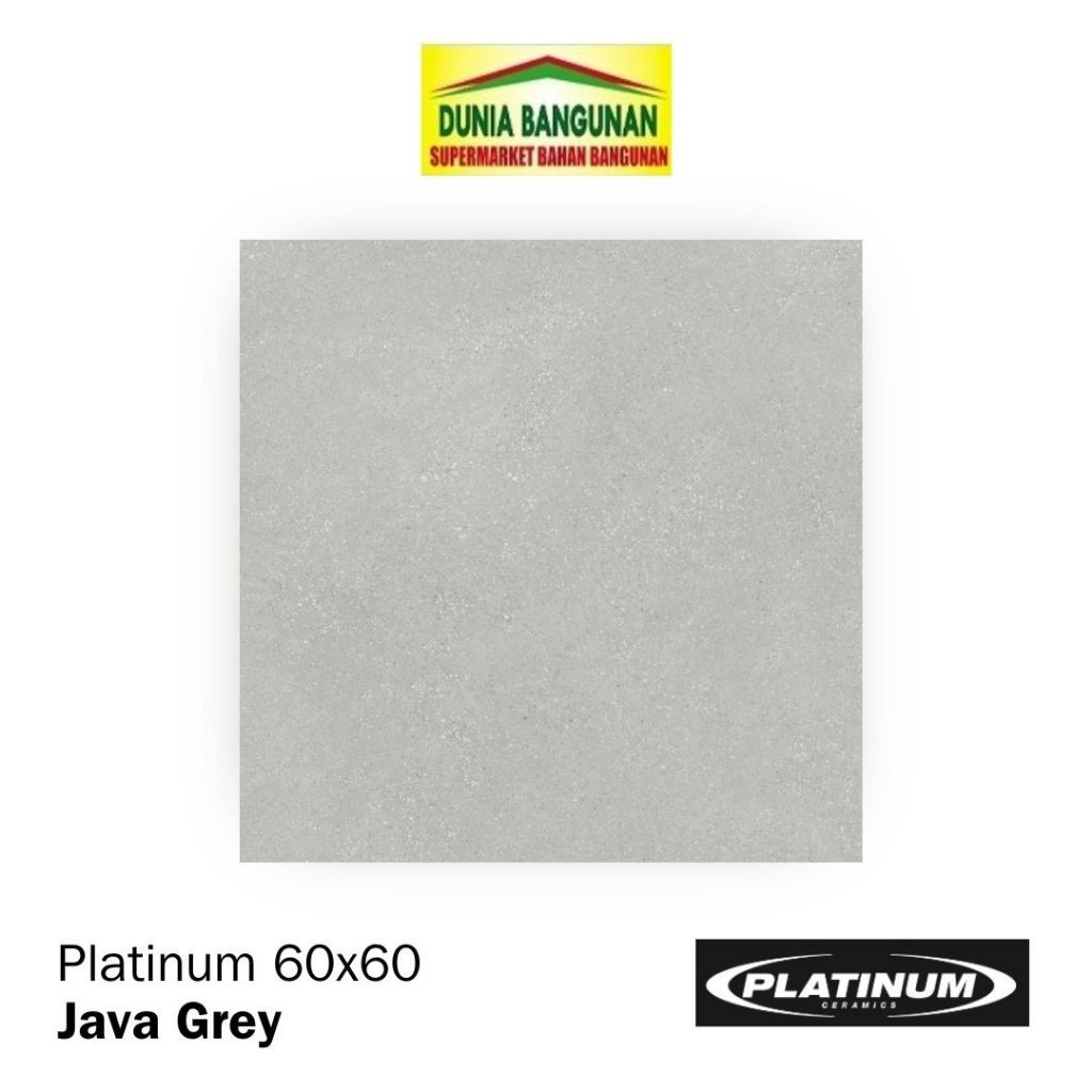 Keramik 60x60 Platinum Java  Grey Keramik Lantai Keset Matt Abu