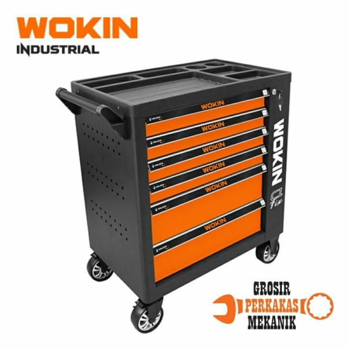 Tool Box Trolley Cabinet 6 Drawer Wokin