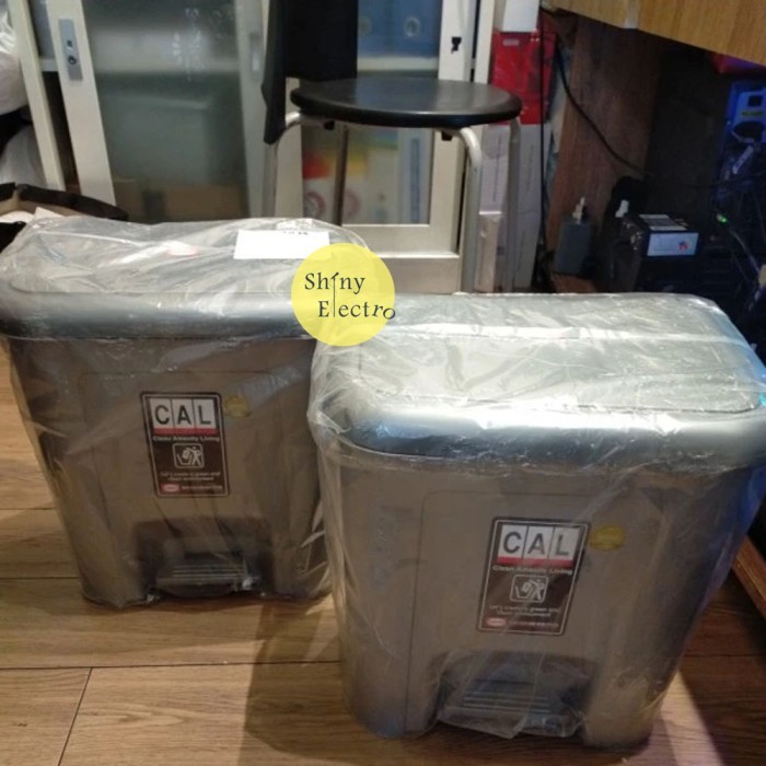 PREMIUM Tempat Tong Sampah 10 L / 20 Liter Injak Dustbin Rumah / Dapur / Mobil