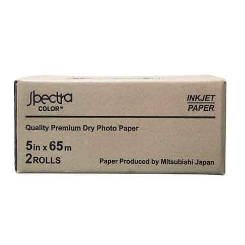 

TERLARIS! Spectra Mitsubishi Inkjet Paper Roll 5 inch x 65m - 2 roll ( 1 DUS )