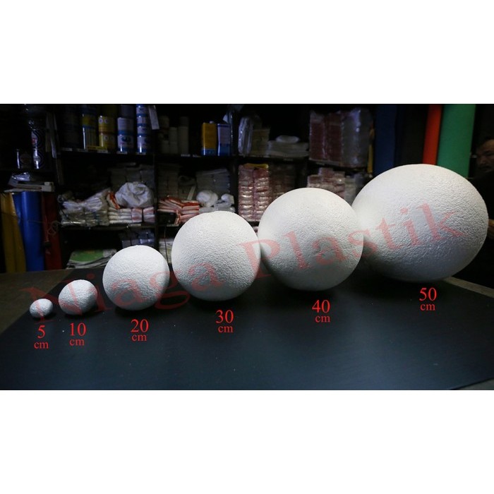 

Bola Gabus (40cm) / Bola Styrofoam / Styrofoam Ball