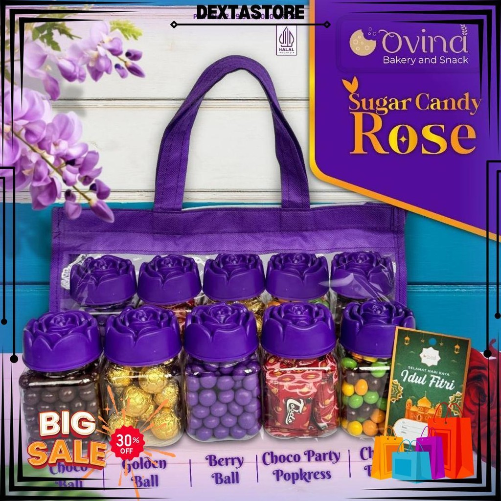 

Ovina Sugar Candy Rose Paket Hampers Natal / Idul Fitri Cokelat Coklat Enak Murah D Promo 2.2