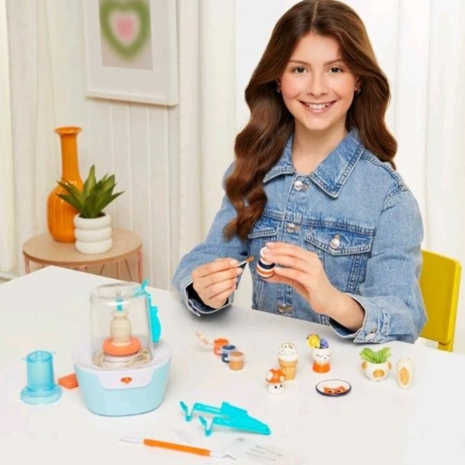 Murah Mainan Kreatif Anak Make It Real Mini Pottery Studio Diy Buat Clay Pot