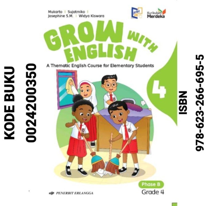 

READY STOK buku bahasa inggris kelas 4 sd / grow with english kelas 4 sd