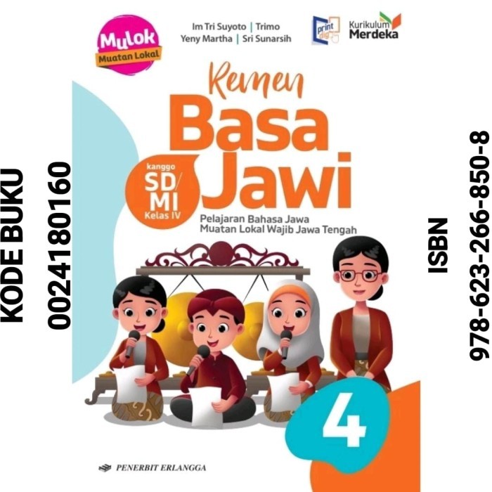 

BIG PROMO Buku Remen Basa Jawi Jawa Kelas 4 SD / MI Kurikulum Merdeka Erlangga