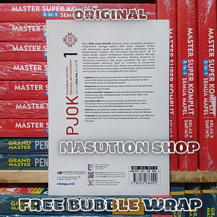

KIRIM HARI INI Buku PJOK Kelas 1 / X 10 SMA Erlangga Kurikulum Merdeka - Penjasorkes