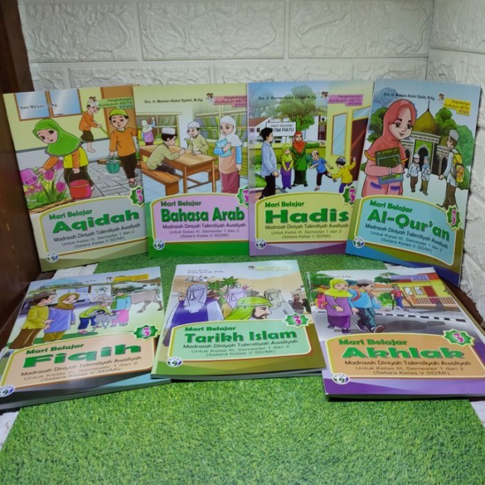 

satu set paket buku pelajaran mdta kelas 3 kurikulum 2020