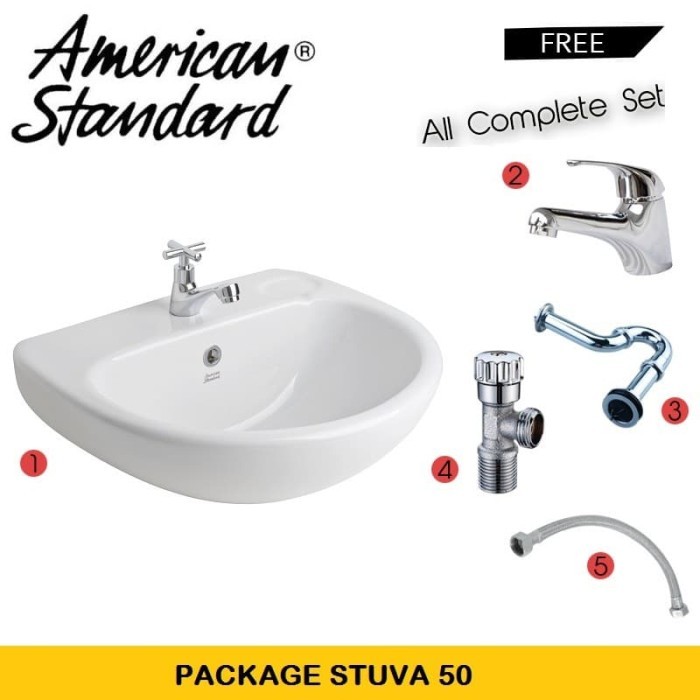 TERBARU Paket Wastafel 1 set American Standard