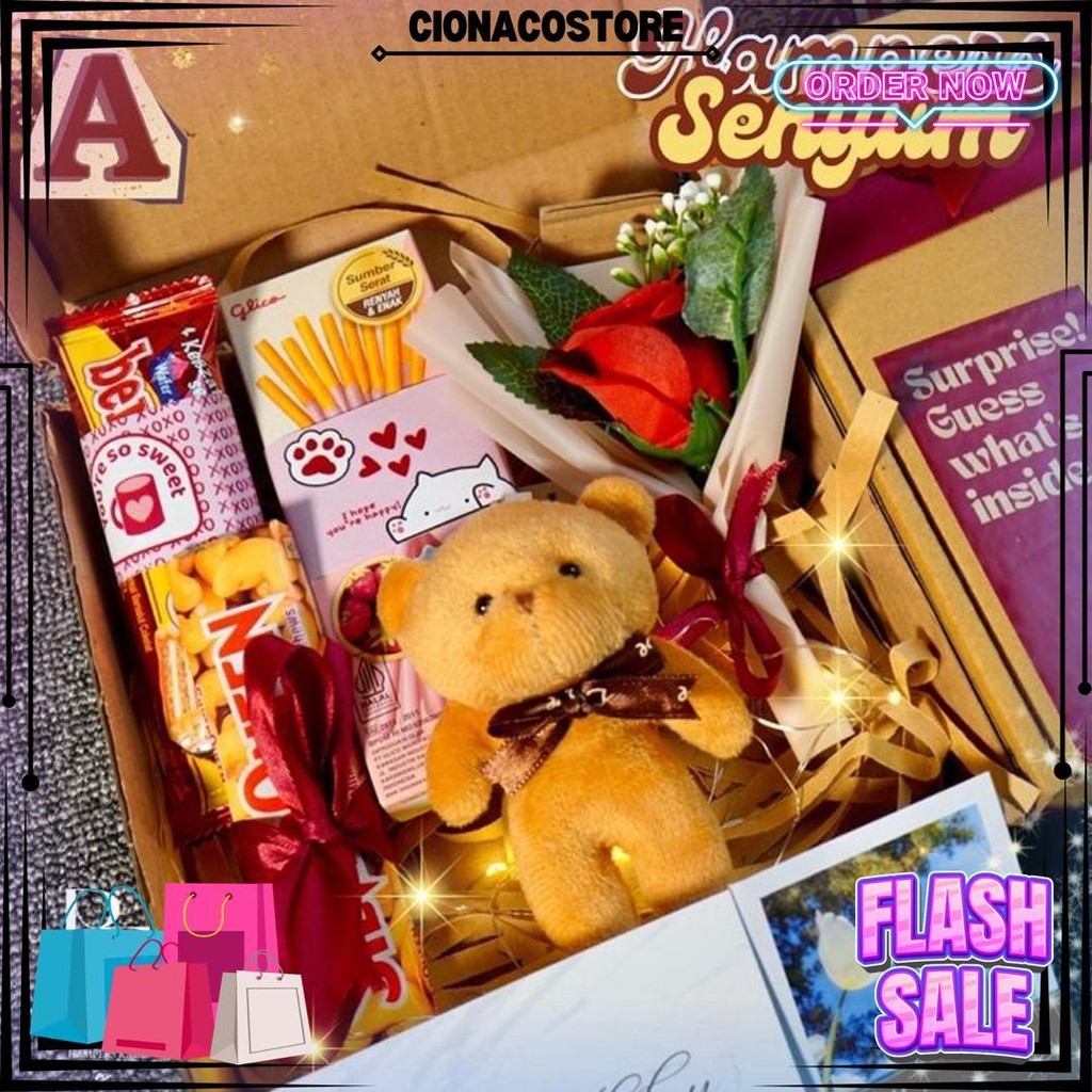 

Hampers Snack Box Cokelat Kado Ulang Tahun Wisuda Hadiah Pacar Gift Box Buket Murah Jajan Skripsi Sempro Valentine Hari Guru Hari Ibu Anniversary Cewek Cowok Set Kado Murah Unik Bermanfaat Spesial Senyum D Cod