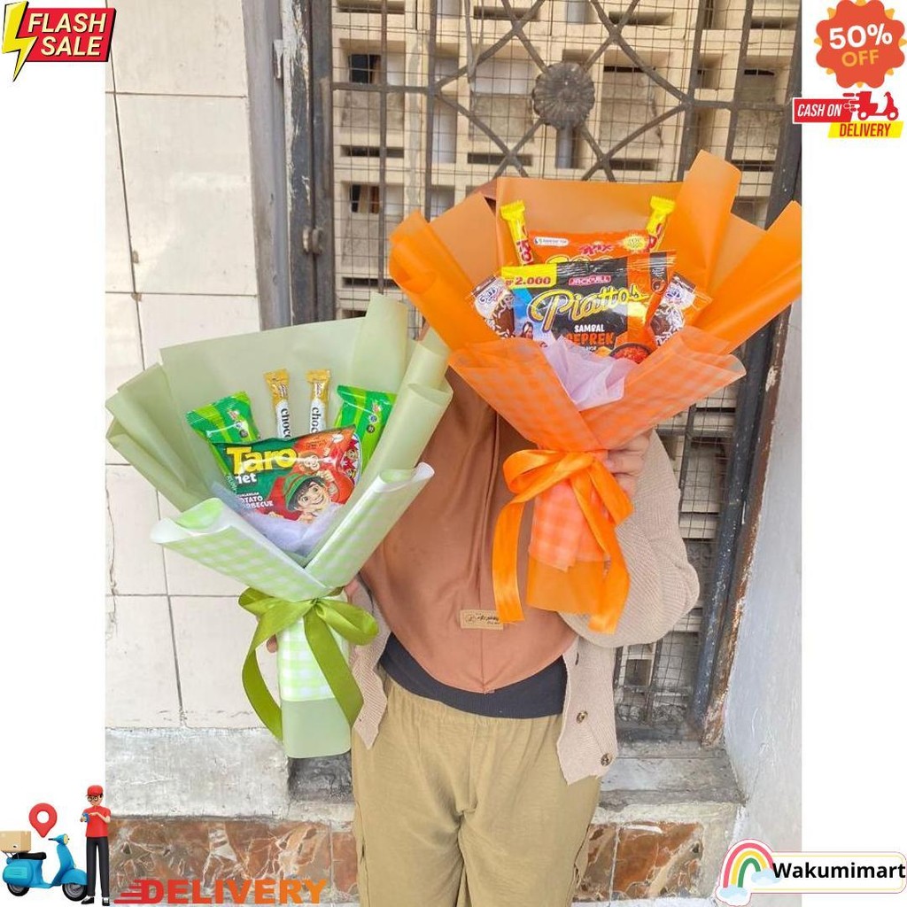 

(Ready Stock) Free Packing Bouquet / Buket Snack Untuk Wisuda / Hari Ibu / Ulang Tahun / Hadiah / Anniversary / Valentine / Hari Guru D Termurah