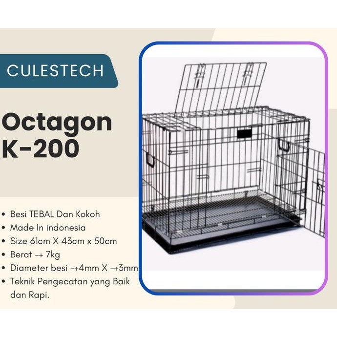 Kandang lipat OCTAGON kandang anjing kandang hewan KandangKucing