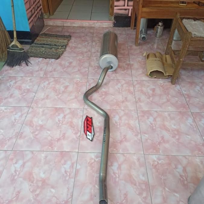 PIPA KNALPOT BELAKANG TABUNG STANDAR MOBIL AVANZA XENIA TERIOS RUSH ORIGINAL DAN TERPERCAYA